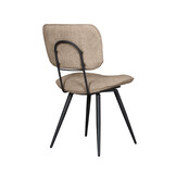 LABEL51 - Eetkamerstoel Liva - Clay - 60x49x87cm - Set van 2