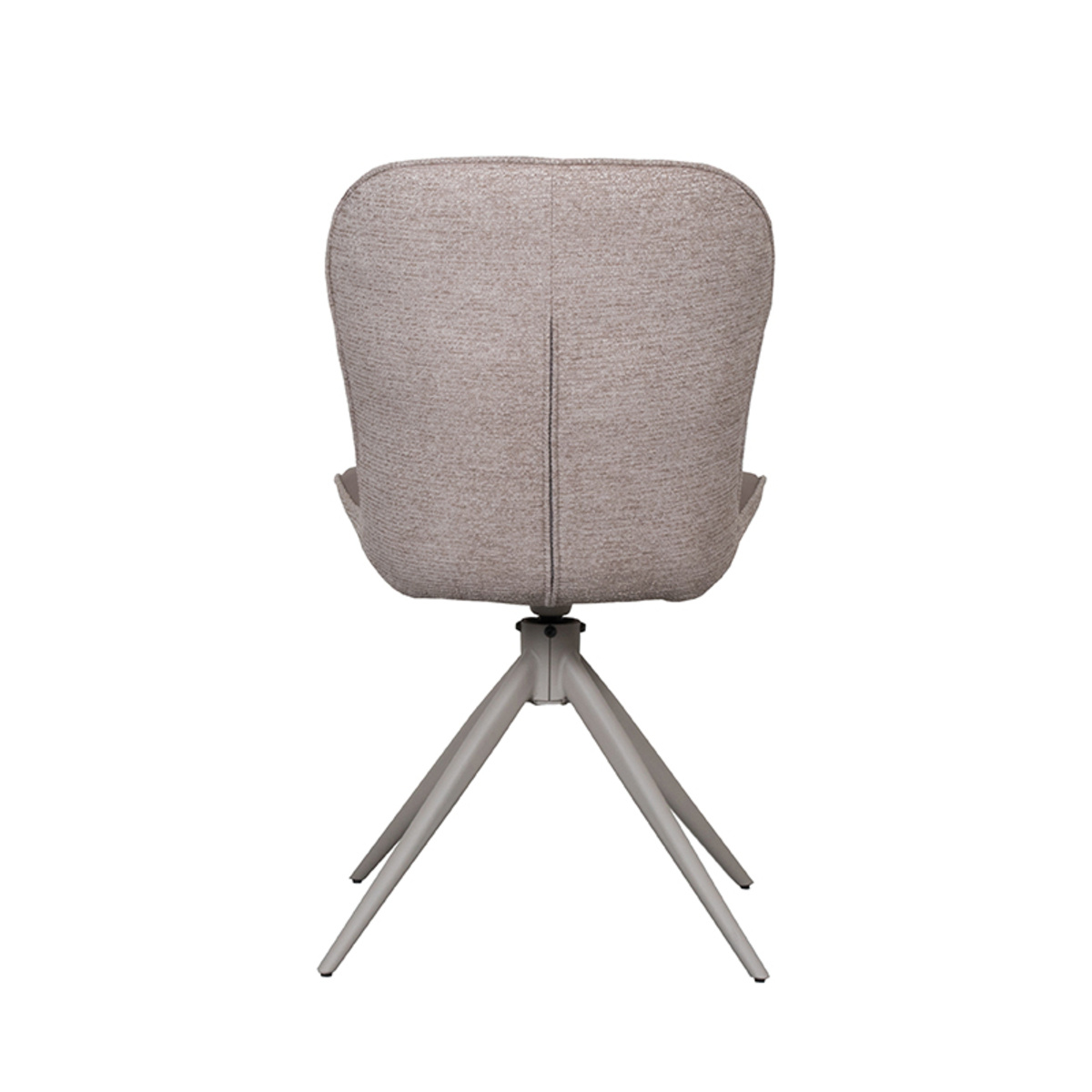 LABEL51 Eetkamerstoel Thorben - Bruin - Microfiber - set van 2