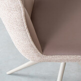 LABEL51 Eetkamerstoel Thorben - Bruin - Microfiber - set van 2