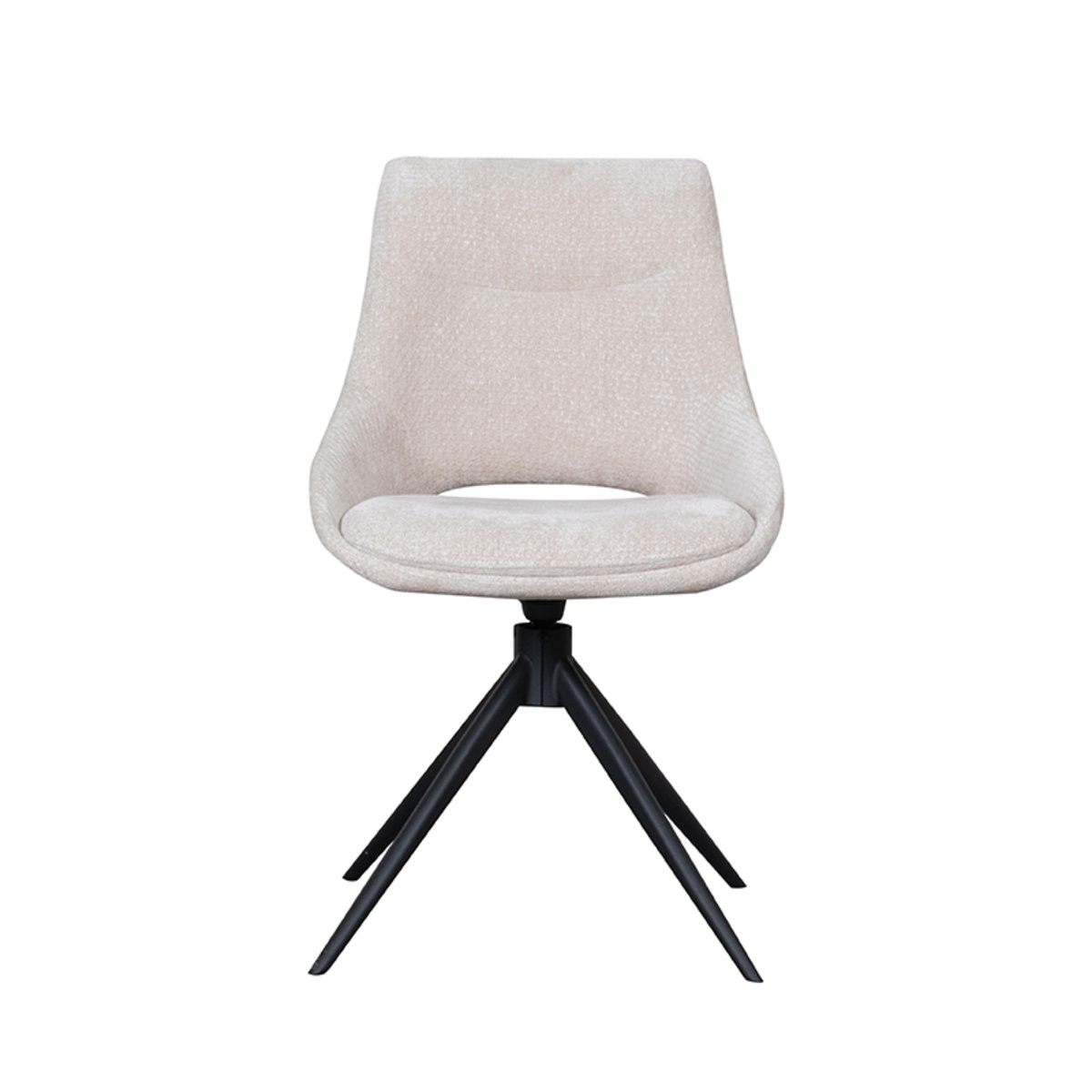 LABEL51 - Eetkamerstoel Marlow - Beige - 63x48x86cm - Set van 2