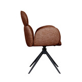 LABEL51 Eetkamerstoel Vidar - Terra - Boucle - set van 2