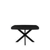 LABEL51 - Eetkamertafel Blake - Zwart - 130x130x76cm