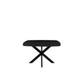 LABEL51 - Eetkamertafel Blake - Zwart - 130x130x76cm