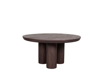 LABEL51 Eetkamertafel Olly - Espresso - Mangohout - 150x150 cm