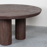 LABEL51 - Eetkamertafel Olly - Bruin - 150x150x75cm