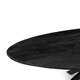 LABEL51 - Eetkamertafel James - Zwart - 100x210x76cm