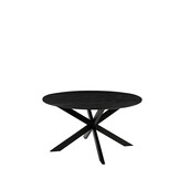 LABEL51 - Eetkamertafel Otis - Zwart - 140x140x76cm