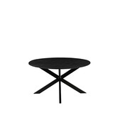 LABEL51 - Eetkamertafel Otis - Zwart - 130x130x76cm