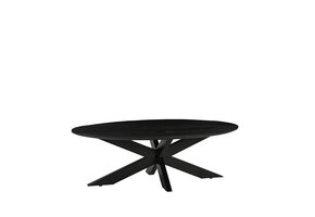 LABEL51 Salontafel James - Zwart - Mangohout - 130 cm