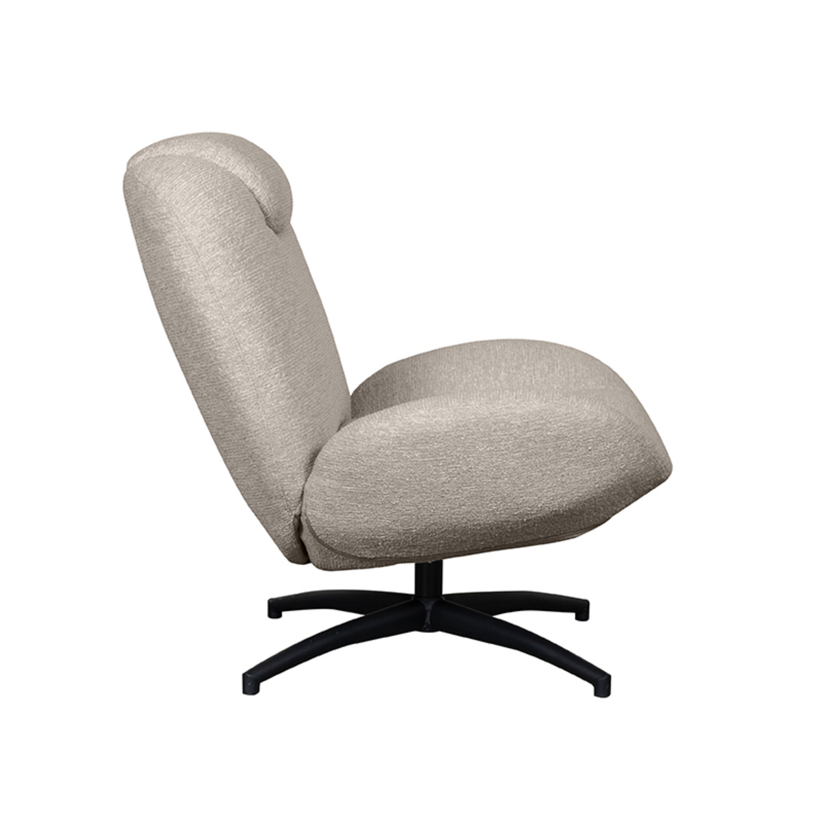 LABEL51 - Fauteuil Clayton - Taupe - 89x82x91cm