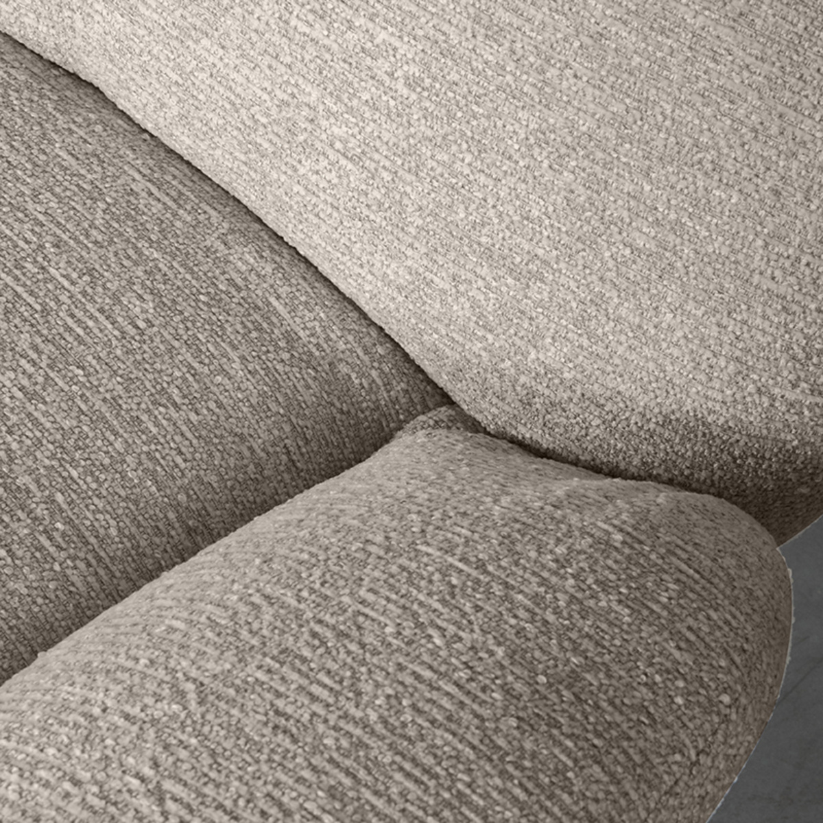 LABEL51 - Fauteuil Clayton - Taupe - 89x82x91cm