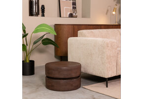 LABEL51 - Salontafel Milly - Bruin - 50x50x31cm