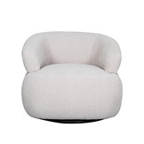 LABEL51 Fauteuil Valenza - Walnoot - Boucle - Walnoot Eiken
