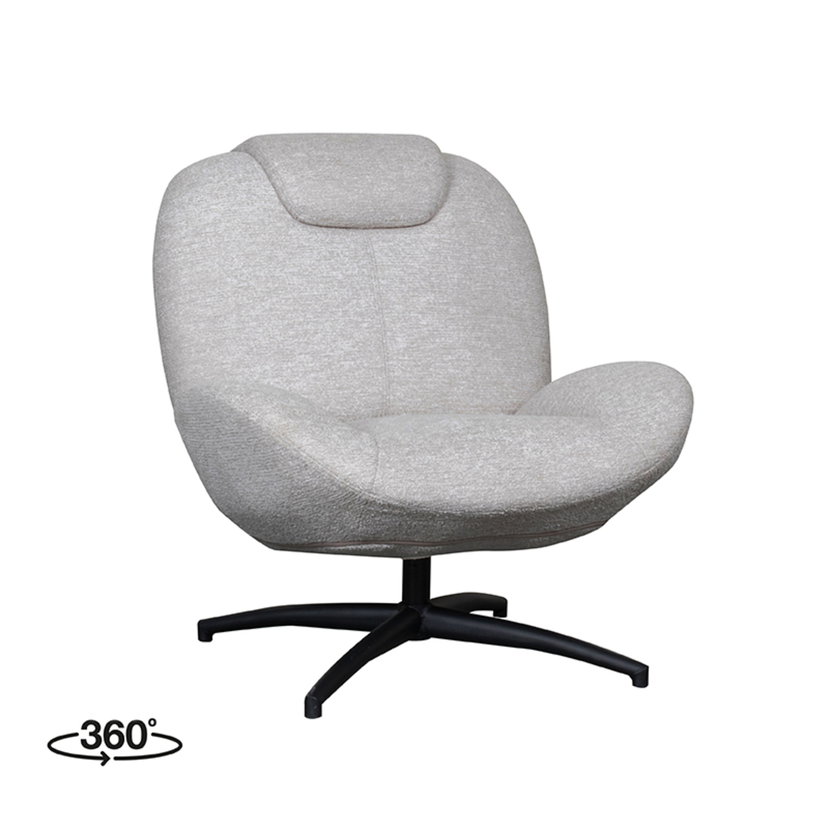 LABEL51 - Fauteuil Clayton - Khaki - 89x82x91cm