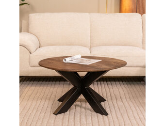 LABEL51 Salontafel Otis - Espresso - Mangohout - 80 cm