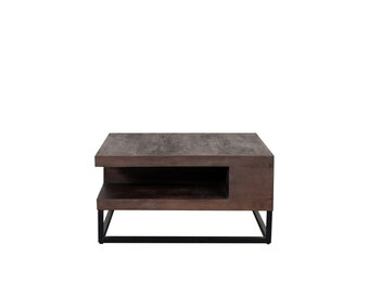 LABEL51 Salontafel Cube - Espresso - Mangohout - 80x80x40 cm