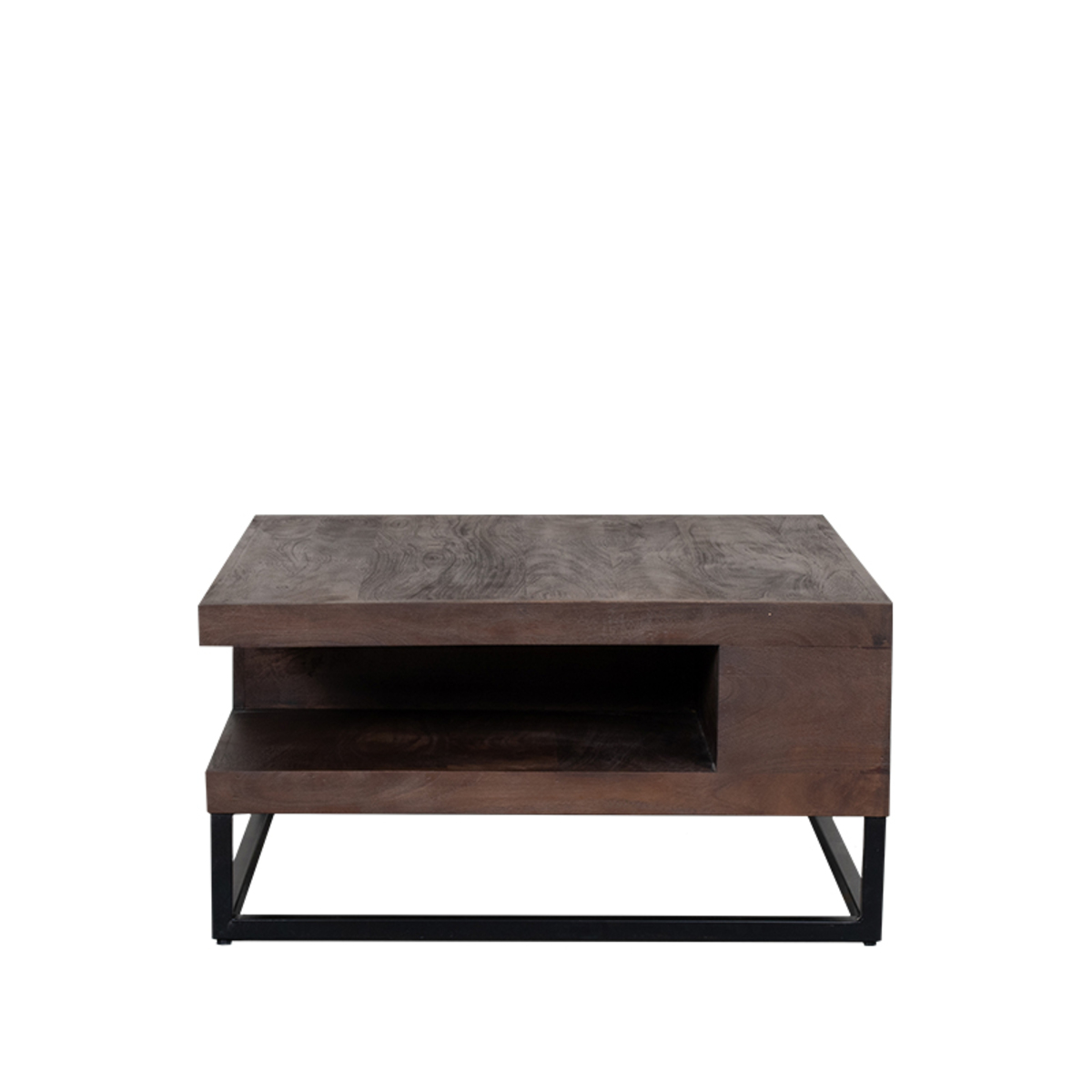 LABEL51 Salontafel Cube - Espresso - Mangohout - 80x80x40 cm