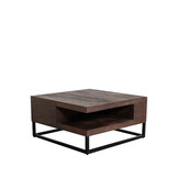 LABEL51 - Salontafel Cube - Bruin - 80x80x40cm