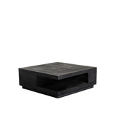 LABEL51 Salontafel Square - Zwart - Mangohout - 80x80x30 cm