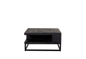 LABEL51 Salontafel Cube - Zwart - Mangohout - 80x80x40 cm