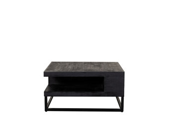 LABEL51 Salontafel Cube - Zwart - Mangohout - 80x80x40 cm