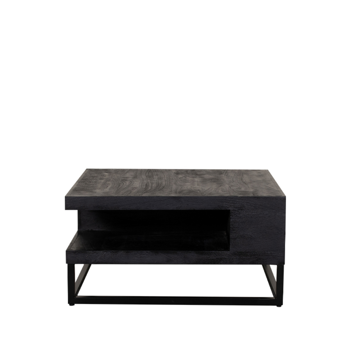 LABEL51 Salontafel Cube - Zwart - Mangohout - 80x80x40 cm