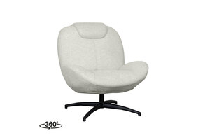 LABEL51 Fauteuil Clayton - Naturel - Stof