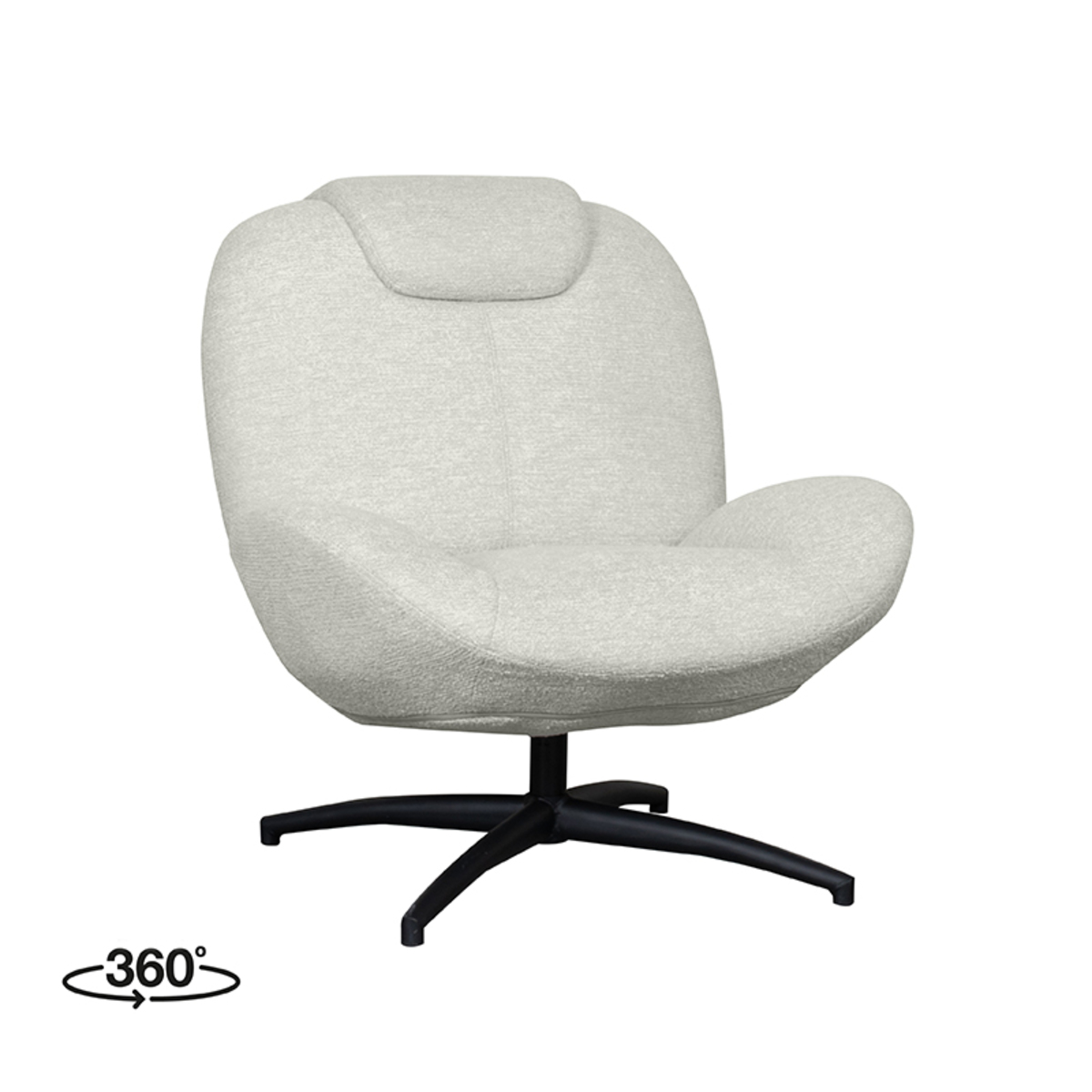 LABEL51 - Fauteuil Clayton - Beige - 89x82x91cm