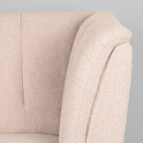 LABEL51 Eetkamerbank Modula - Naturel - Boucle - Hoek - 62x62x92 cm