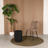 LABEL51 Bijzettafel Novan - Zwart - Mangohout - 35x35x48 cm