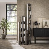 Hoyz Collection - Vloerlamp  Ø25 Organic Cylinder L 3L - Zwart Nikkel