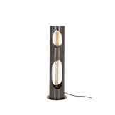 Hoyz Collection - Vloerlamp Organic Ø20 Cylinder - Zwart Nikkel