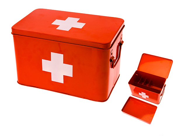 Present Time - Medicijnbox Cross Large - Rood