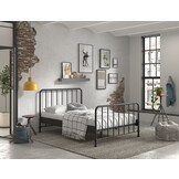 LUCEVI - Bronxx Bed 140x200cm - Zwart