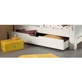 LUCEVI - Jumper Doorgroeibed + Matras + Lade - Wit - 60x140/ 90x200 cm