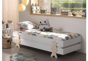 LUCEVI - Modulo Smiley Stapelbare bedden - 2 stuks - Wit - 90x200 cm