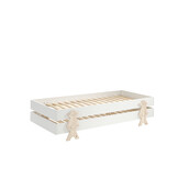 LUCEVI - Modulo Smiley Stapelbare bedden - 2 stuks - Wit - 90x200 cm