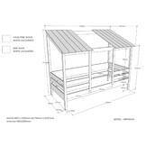 LUCEVI - Housebed 09 Huisbed 90x200cm - Wit