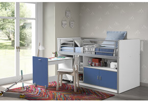 LUCEVI - Bonny 91 Halfhoogslaper 90x200cm - Blauw