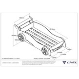 LUCEVI - Carbeds Lemans Bed 90x200cm - Rood