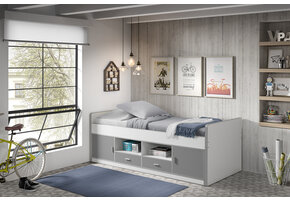 LUCEVI - Bonny 90 Kajuitbed 90x200cm - Zilver