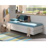 LUCEVI - Modulo Puzzle Stapelbare bedden - 2 stuks - Wit - 90x200 cm