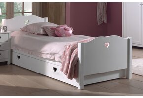 LUCEVI - Amori bed + Rolbed - Wit - 90x200 cm