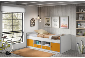 LUCEVI - Bonny 90 Kajuitbed 90x200cm - Oranje