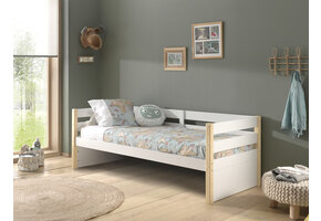 LUCEVI - Margrit Kajuitbed 90x200cm - Wit