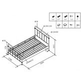 LUCEVI - New York Bed 120x200cm - Wit