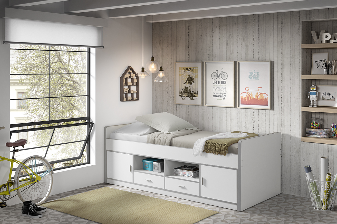 LUCEVI - Bonny 90 Kajuitbed 90x200cm - Wit