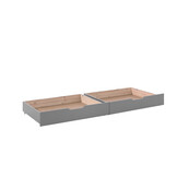 LUCEVI - Pino Stapelbed H160CM + 2 Lades - Grijs - 90x200 cm