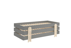LUCEVI - Modulo Pijl Stapelbare bedden - 3 stuks - Grijs - 90x200 cm