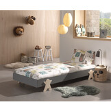 LUCEVI - Modulo Smiley Bed 90x200cm - Grijs